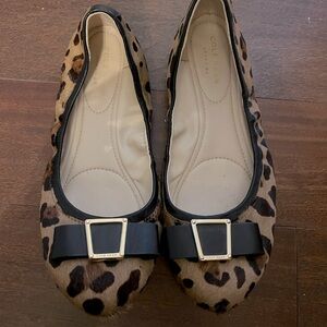 Size 8 Cole Haan leopard print flats, excellent condition